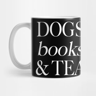 Dogs, Books, & Tea Mug